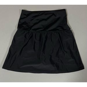 Island Escape Black Swim-Skirt Bathing Suit Beach Bikini Swimwear Bottoms Size 6